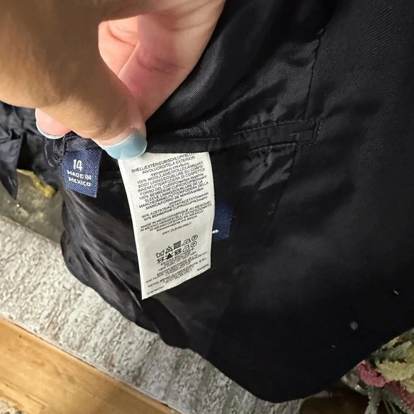 Brooks Brothers boys size 14 100% wool black suit jacket gold buttons formal - Picture 6 of 7